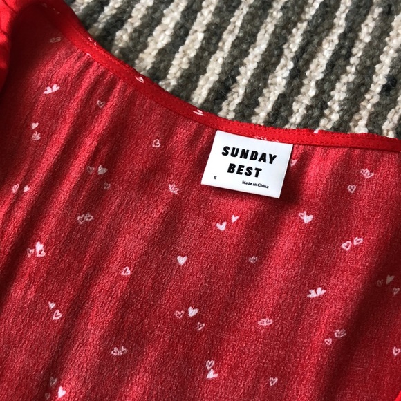 Aritzia Sunday Best red blouse - Picture 2 of 9